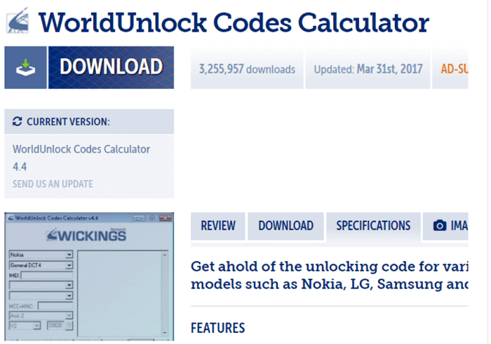 Unlock code generator download